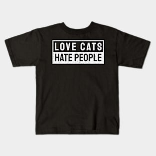 LOVE CATS DISTRESSED STYLE Kids T-Shirt